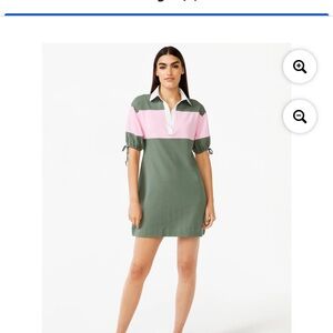 Green and Pink Polo Dress